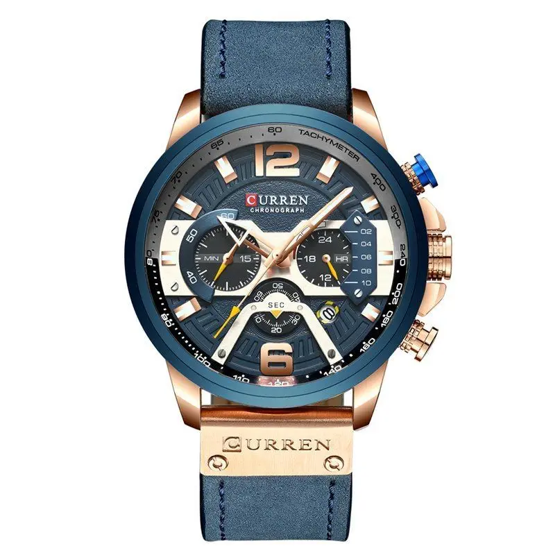 Stylish Men's  Sports Watch – Waterproof, Multifunctional Quartz Timepiece