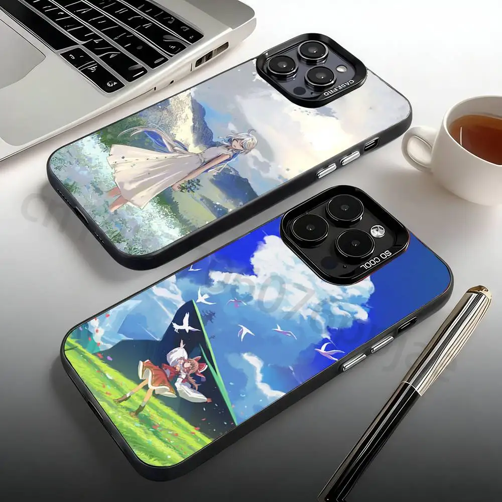 

Touhou Project Phone Case For iPhone 17,16,15,14,13,12,11,Pro,Max,Plus,Mini Candy Matte Shockproof Cover