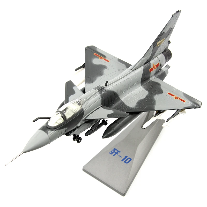 AF1 scala 1/72 cinese Air Force J-10 Raptor Fighter J-10A simulazione finita in lega Militarized Combat Aircraft Model Toy Gift