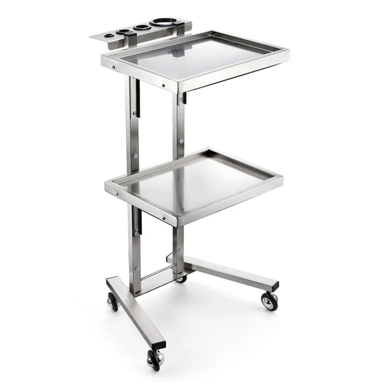 Medical Trolley Organizer Wheels Auxiliary Cart Hairdresser Salon Spa Iron Cosmetics Hair Luxury Living Room Hotel Bar