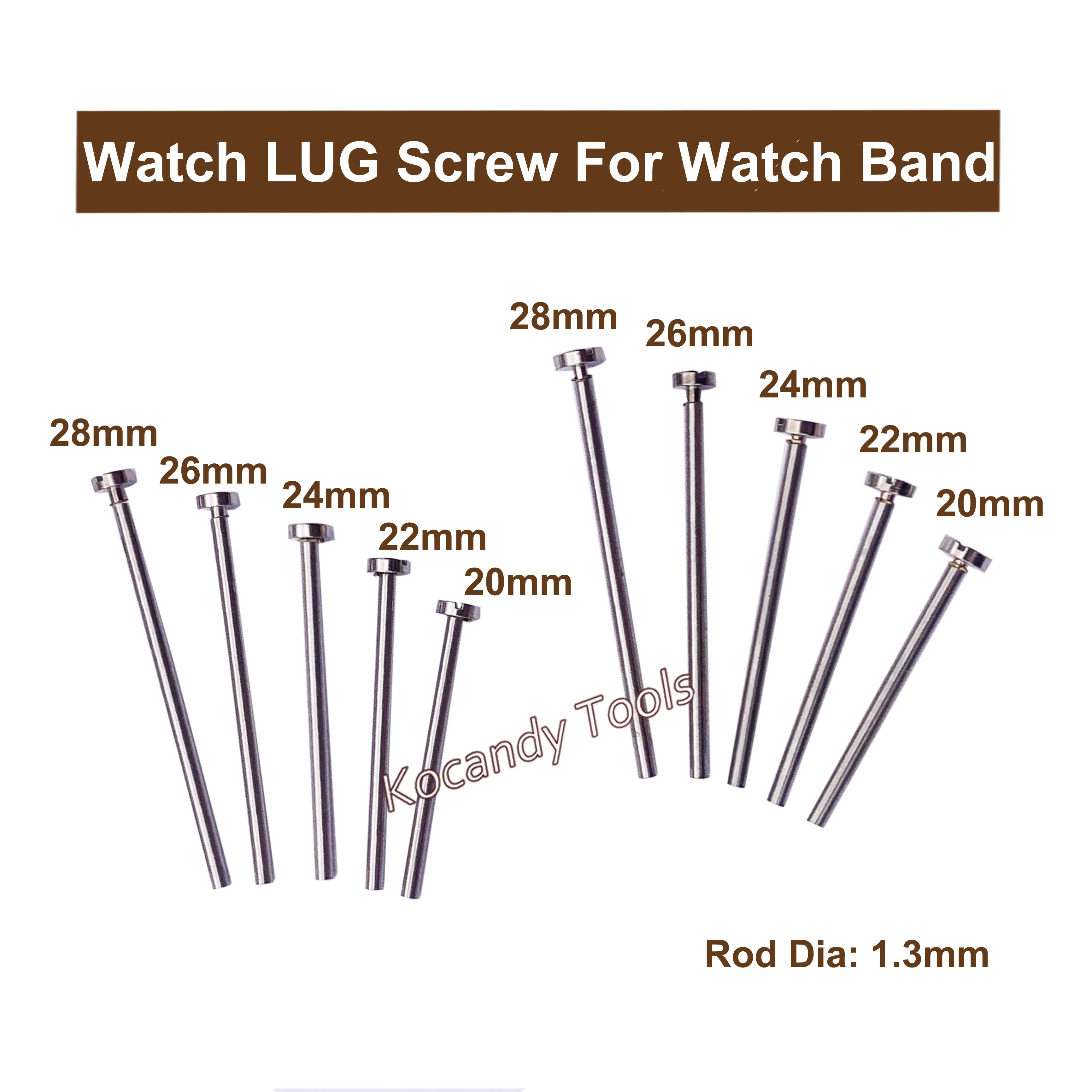 20 sizes of Watch Band Screw Pins for Watchmaker Repair Parts Watch LUG Screw Set