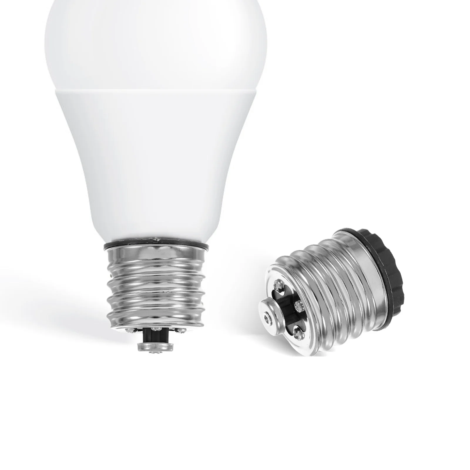 

10Pcs to E26 Light Adapter Converter for LED Bulb Base Clips Shade Holder Lamp Socket to Plug Adapter Indoor Lighting Use