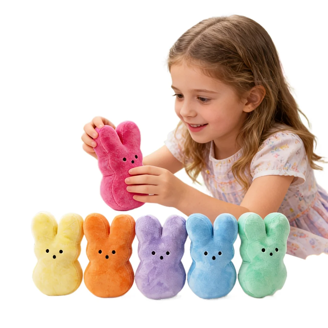 

6Pcs Cute Rabbit Plush Dolls, Soft Huggable Stuffed Animals Set,bunny toy,Christmas Birthday Easter Gifts & Home Decor