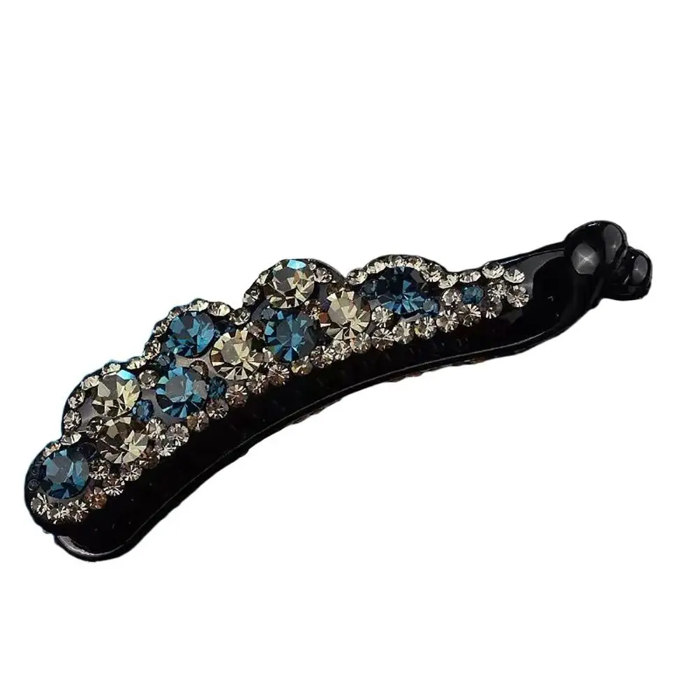 

Simple Hair Claw For Girl Headdress Vertical Clip Diamond Banana Clip Ponytail Holder Hair Accessories Korean Style Hair Clip