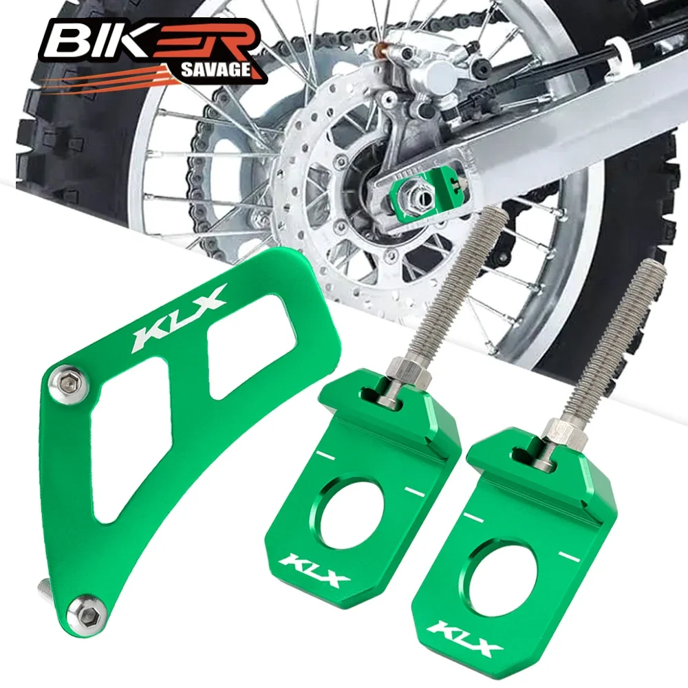 

Motorcycle Chain Adjuster Swingarm Slider Sprocket Cover For KAWASAKI KLX250 S/F KX300 R/SM Chain Guard Protector Dirt Pit Bike