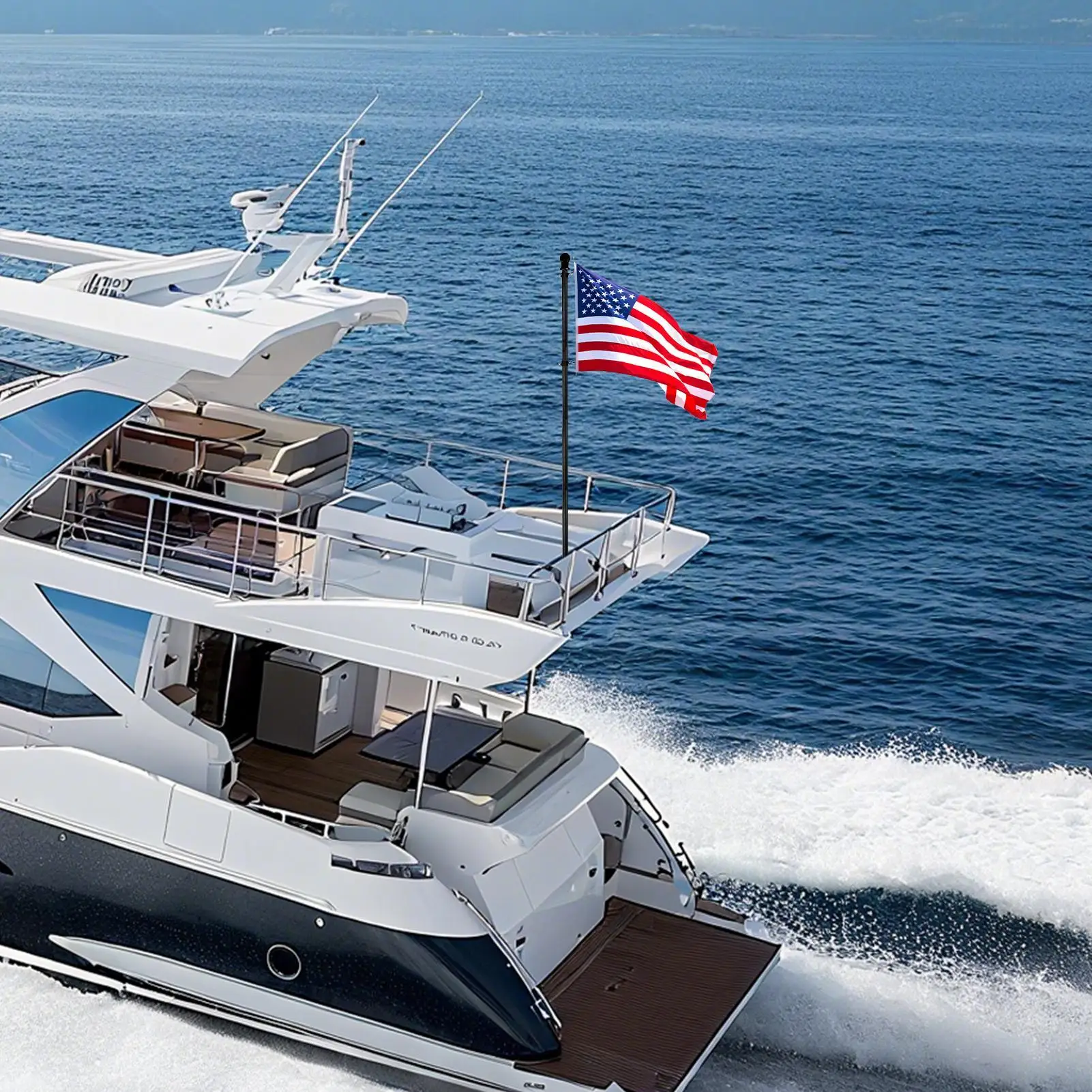 

Регулируемый телескопический флагшток, верхний дом, настенный кронштейн, основание, вращающаяся на 360° сталь, открытый двор, баннер, держатель флагштока