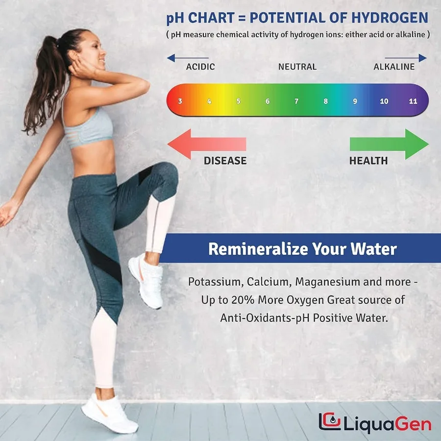نظام تنقية المياه الثلاثي على سطح الطاولة مع تقنية ORP القلوية 0.5 ميكرون فلتر كتلة الكربون للملوثات الفعالة