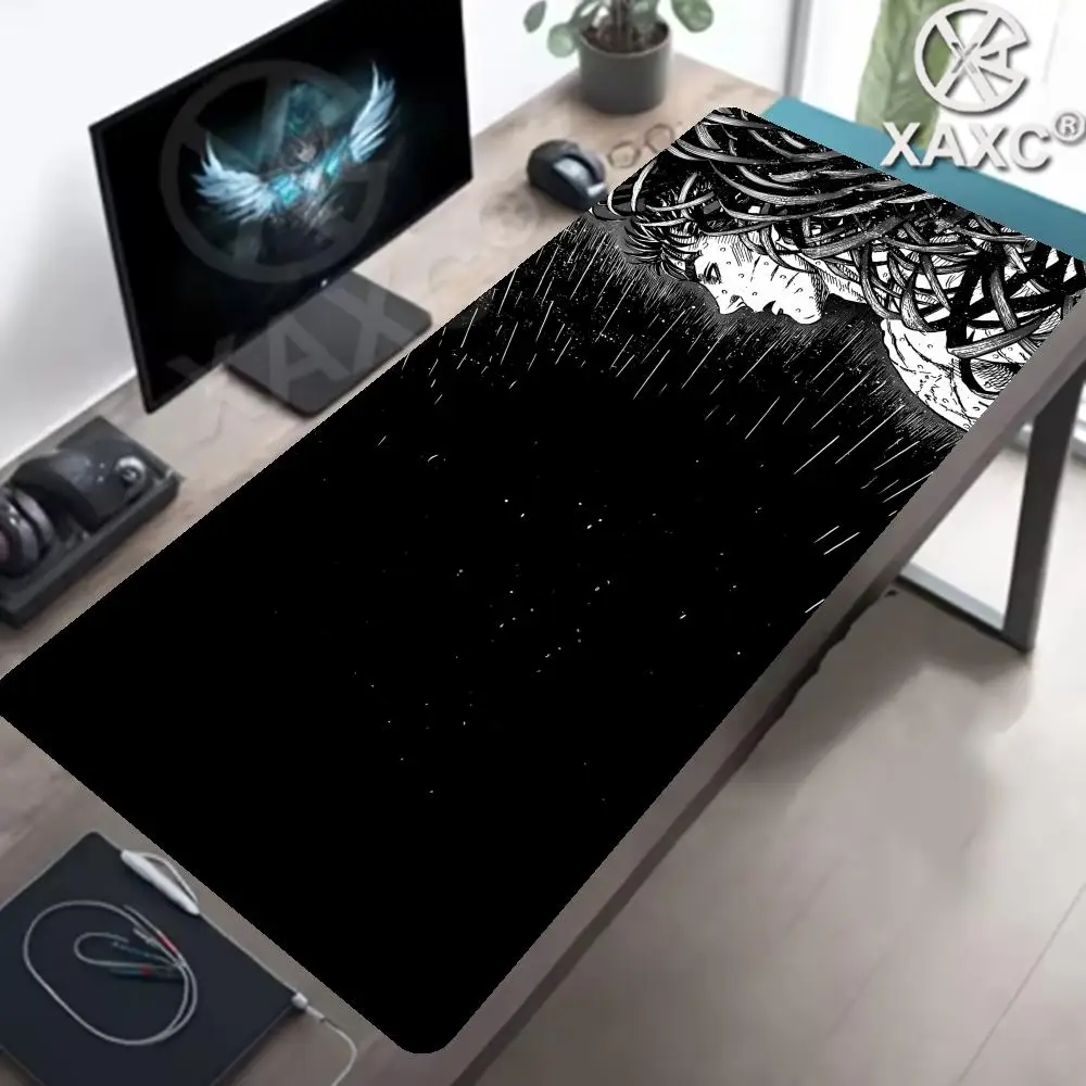 Anime Berserk Mousepad Big Deskmat With Lockrand Office Pc Computer Accessories XAXC Gaming Prime Gaming XXL Keyboard Mat