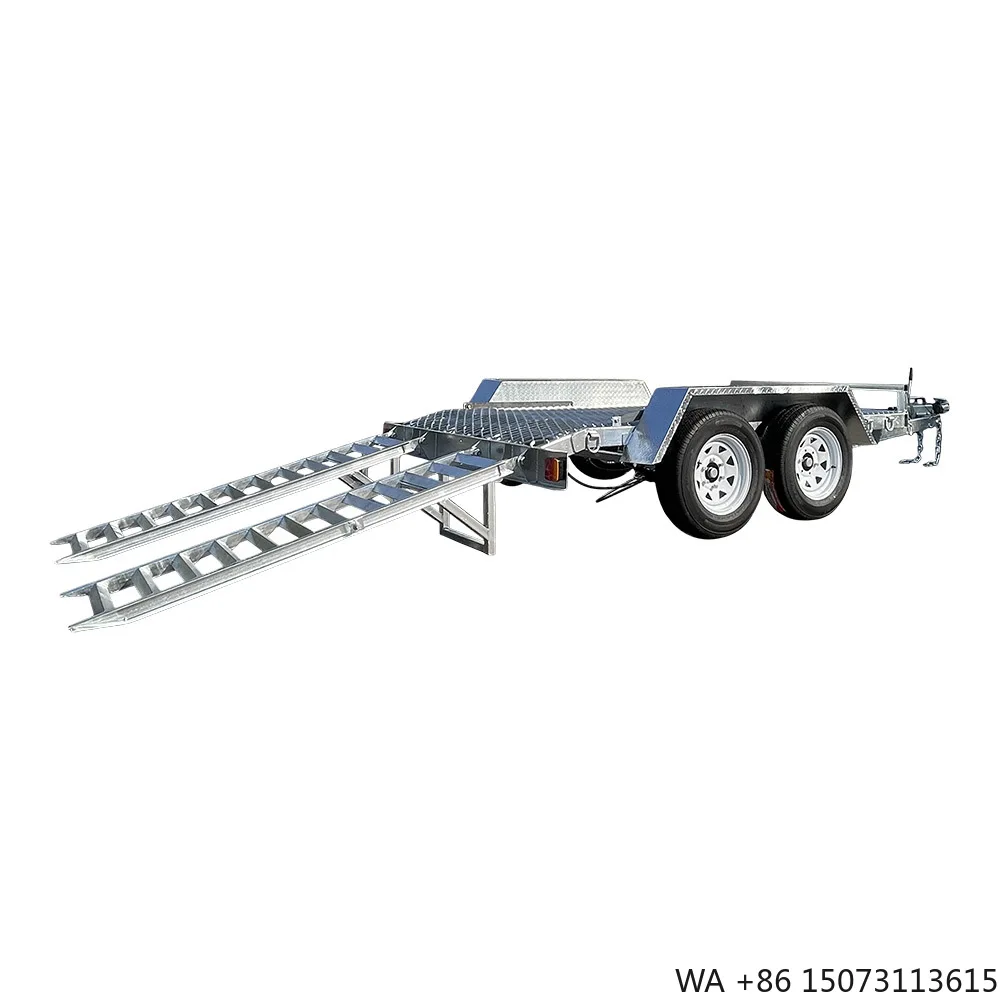 Remorque d'usine 14x6 approuvée par ADR, meilleur vendeur, pour la transport d'excavatrices et de chargeurs