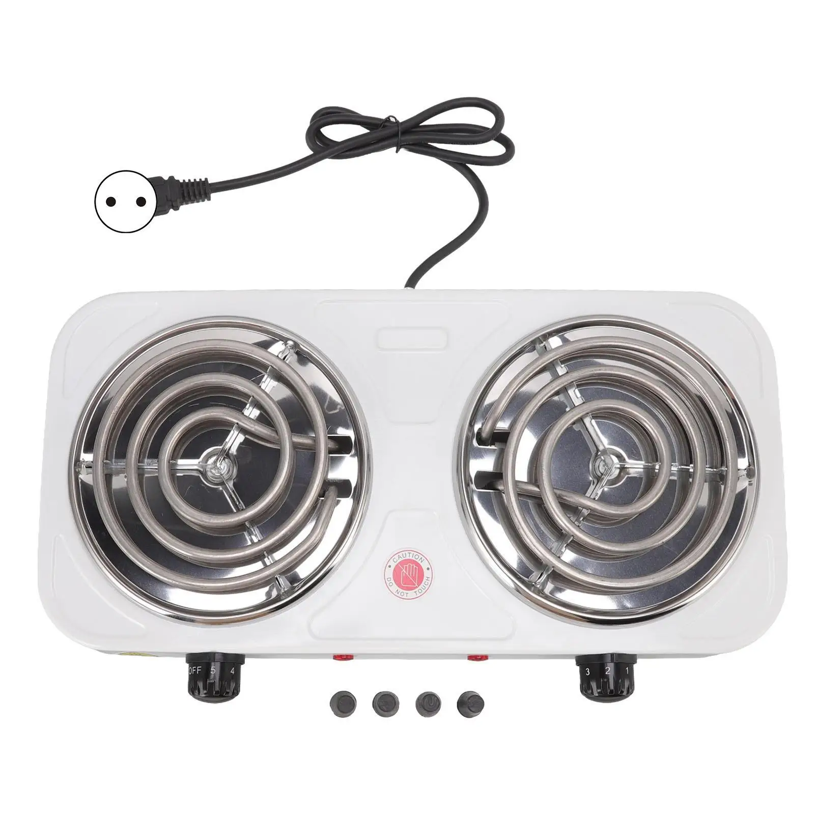 2000W Portable Electric Countertop Stove Kitchen Dual Heating Plate EU Plug