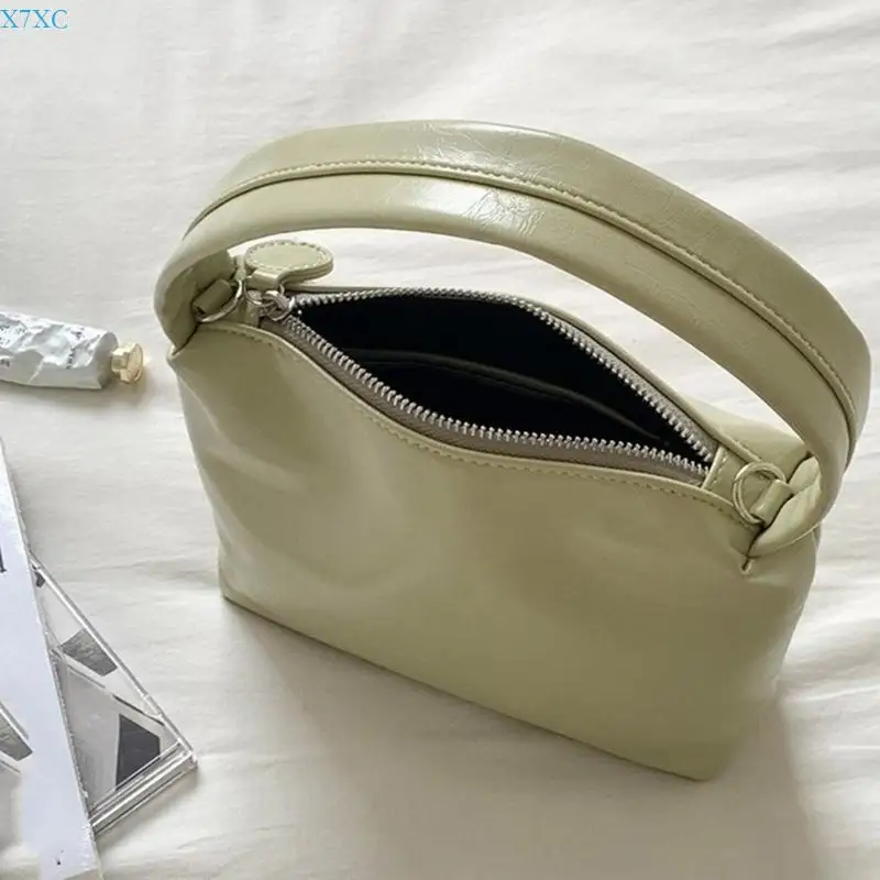

X7XC Simple Chain Bag Practical PU Crossbody Purse Shoulder Bags Party Handbag Casual Satchel Perfect for Everyday Use