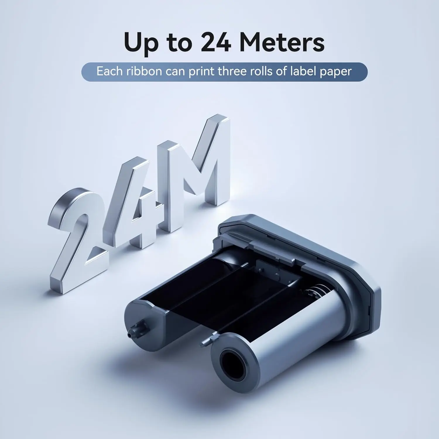 Special Carbon Ribbon for Niimbot M2 Label Printer Label Ribbons Barcode Label Maker Color Ribbon Black Red Golden Blue White