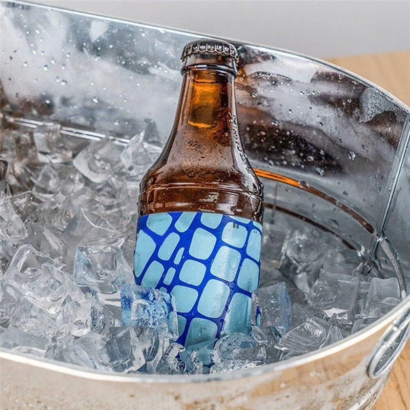 PORK-Ice Buckets, Galvanized Tub - Drink Buckets For Parties, Beverage Tub For Barbecue Enthusiasts, Bucket For Drinks