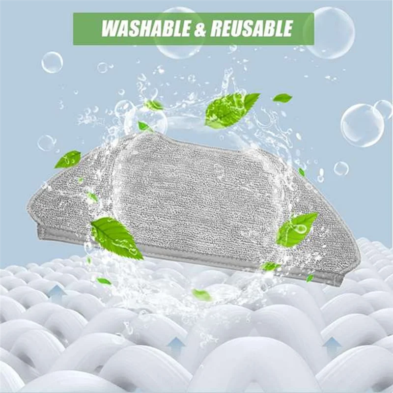 M04K 10 Uds almohadillas de fregona al vacío para Robot aspirador Airrobo T20 repuestos paño de mopa lavable