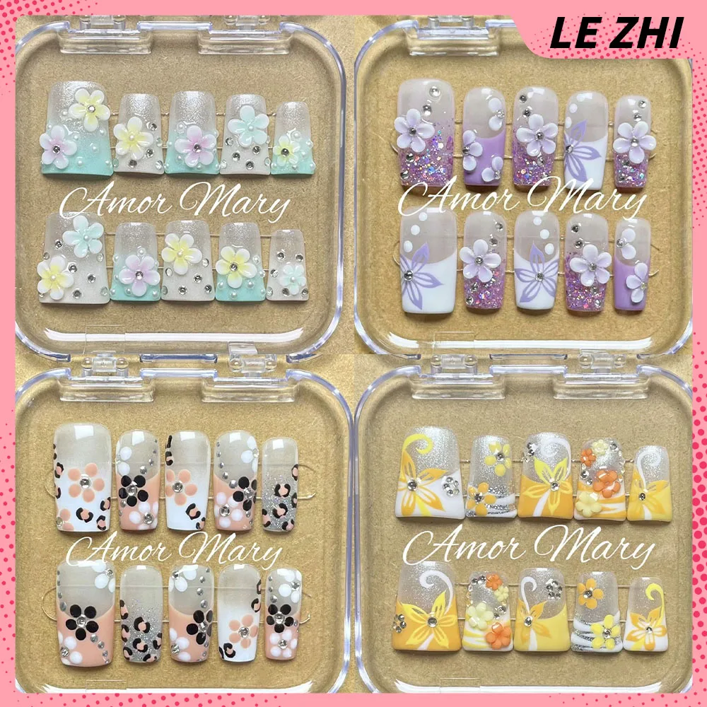Nail Art Love - Summer Fresh 3D Flower Diamond Handmade