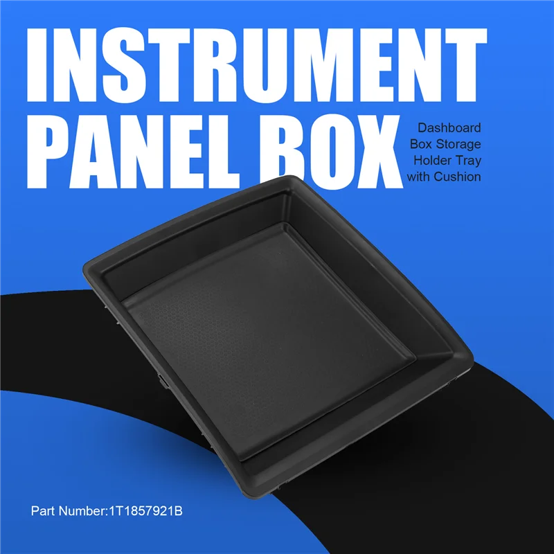 

Портативный 1T1857921B автомобильный ящик для хранения приборной панели, лоток с подушкой без крышки для VW Touran 2005-2015 1T1 857 921 B 921B