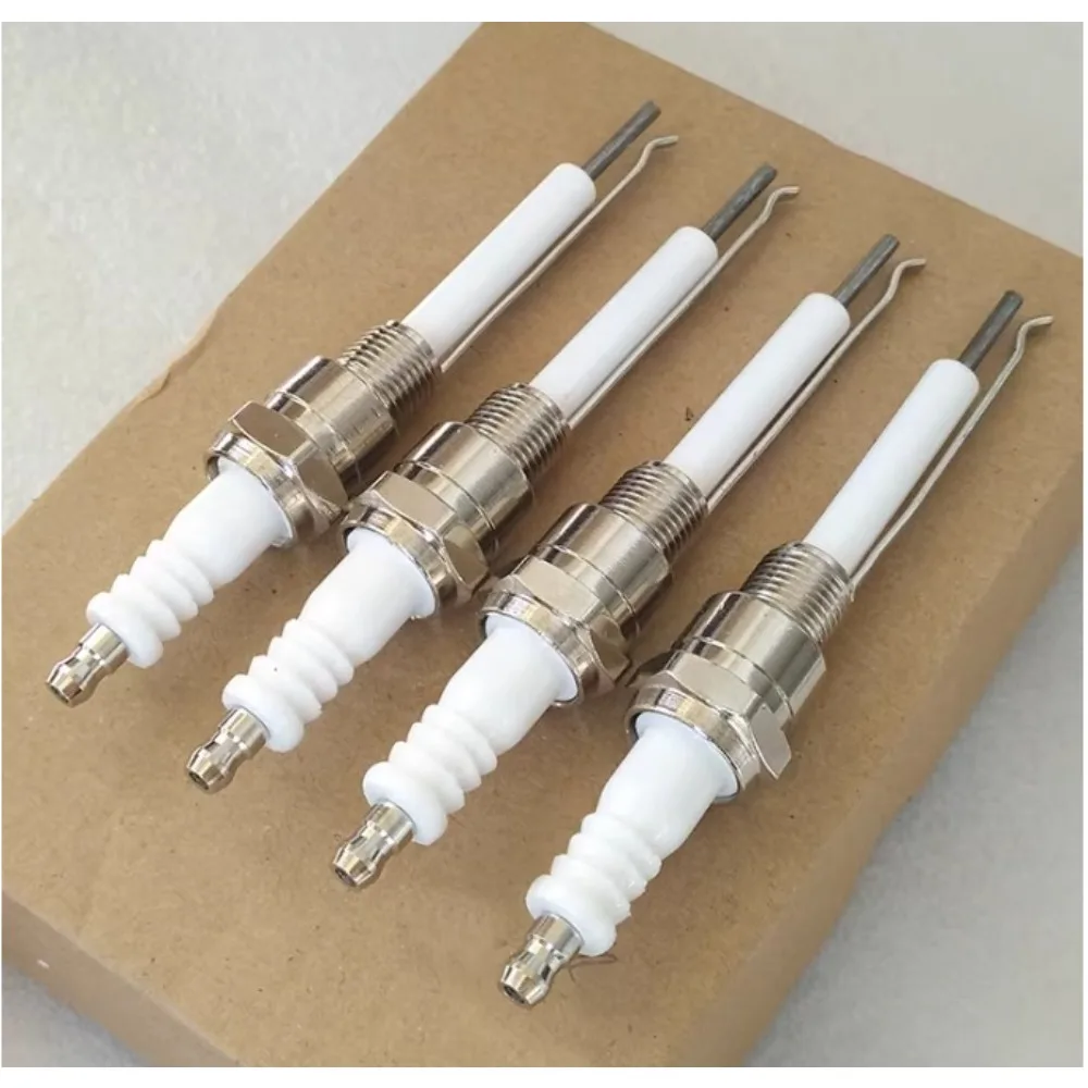 Burner Ignitor Electrode Double Pole Ignition Needle Ceramics Probe Flame Detection Industrial Spark Plug 150mm Length