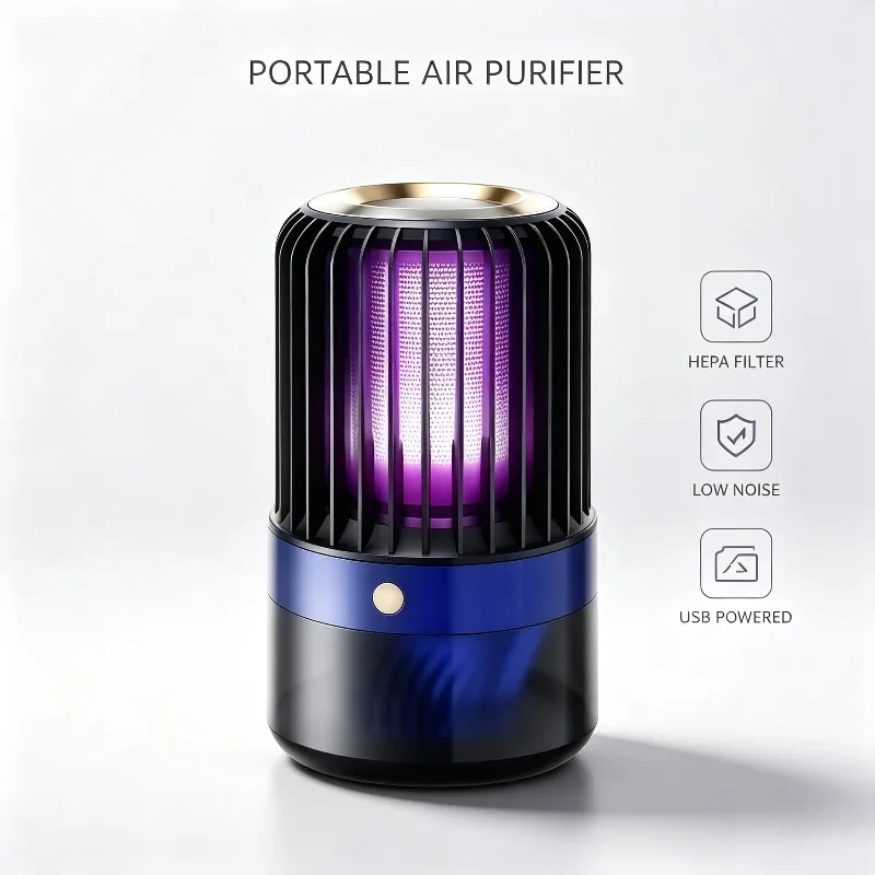 Indoor Bedroom Mosquito Killer Lamp USB Rechargeable UV Light Insect Trap Silent Efficient Mosquito Catcher With Long Lasting