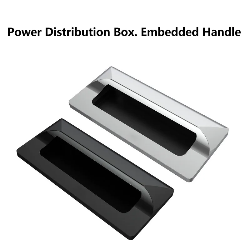 Embedded concealed handle distribution box cabinet door concealed concealed invisible handle