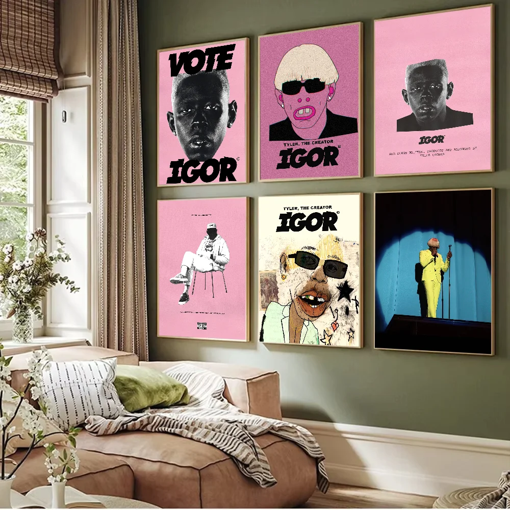 Tyler The Creator IGOR Poster Prints Artwork festival Bedroom Club living room Home Deco