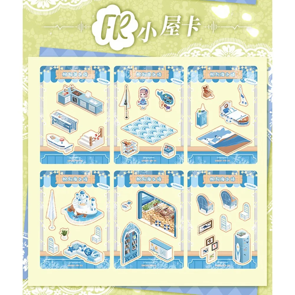 KAYOU Miracle Nikki Collection Cards Shining Lovely Dress Up Stars Nikki Multi Style Themed Clothing Anime Game Cards Kids Gifts