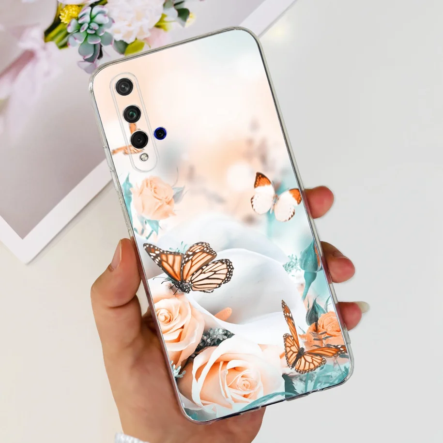 For Honor 20 Pro Case YAL-L21 Cute Astronaut Love Heart Slim Silicone Soft TPU Phone Cover For Huawei Nova 5T Honor20 Pro Bumper