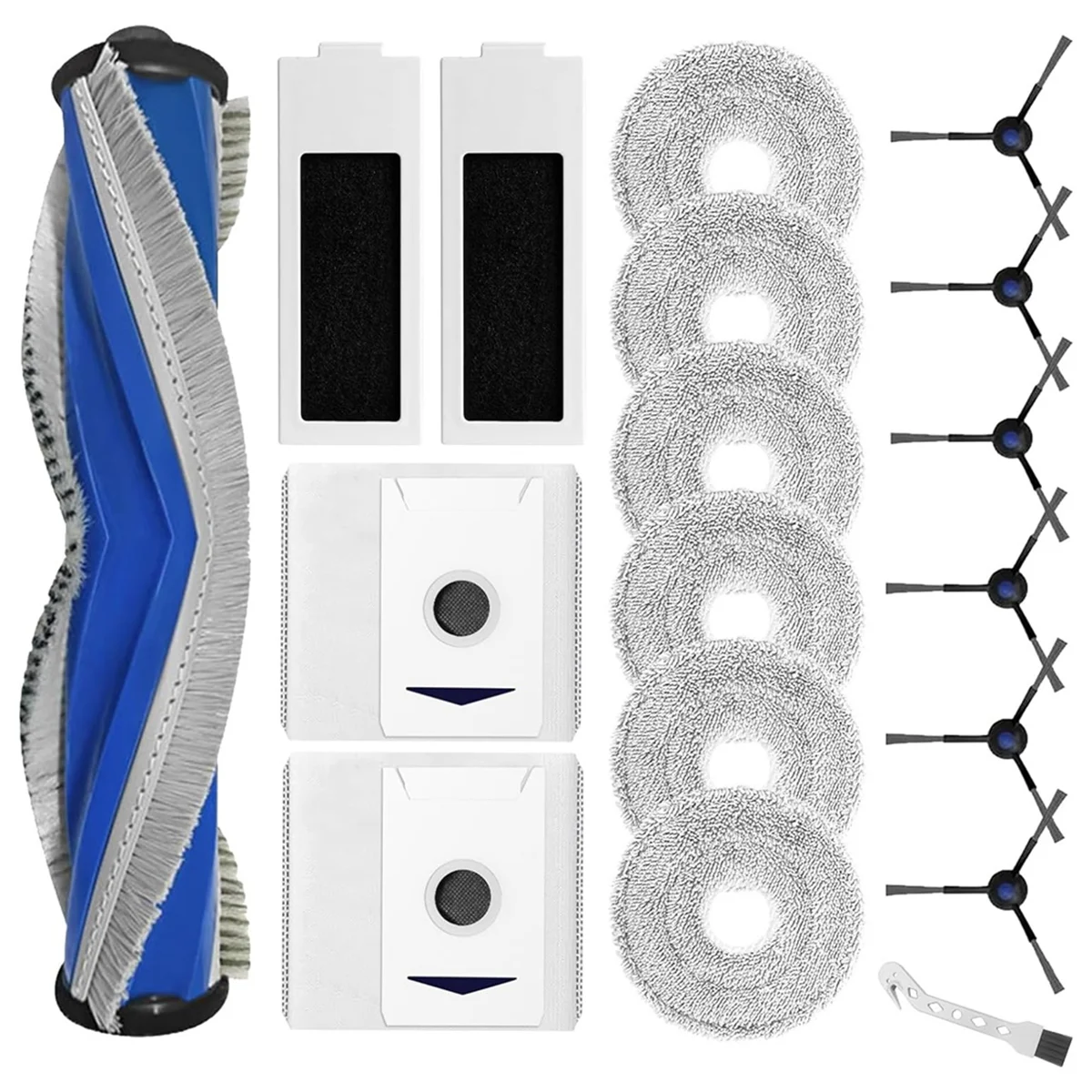 

For T30 PRO OMNI, T30 OMNI Robot Vacuum Cleaner Main Side Brush HEPA Filters Mop Cloth Dust Bags