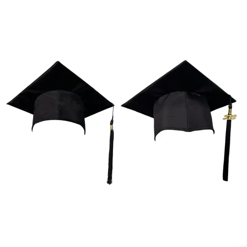 College Graduation Hat Bachelor with Tassels for High School Bachelor GRAD with Golden 2023 Graduates