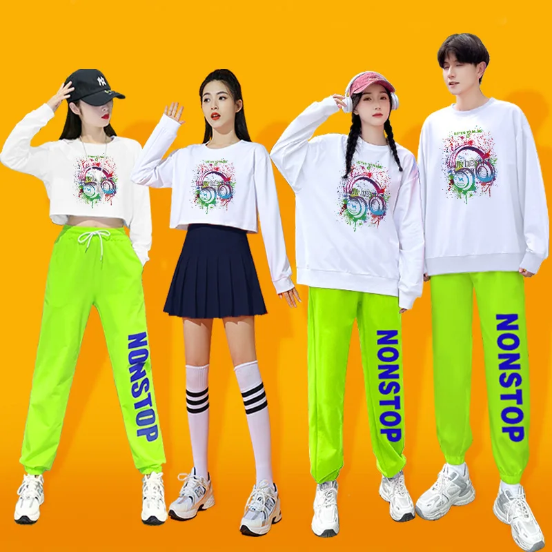 طقم ملابس رياضية للتمارين الهوائية، زي مدرسي للرقص، ملابس أداء رياضية للطلاب البالغين في الفعاليات الرياضية