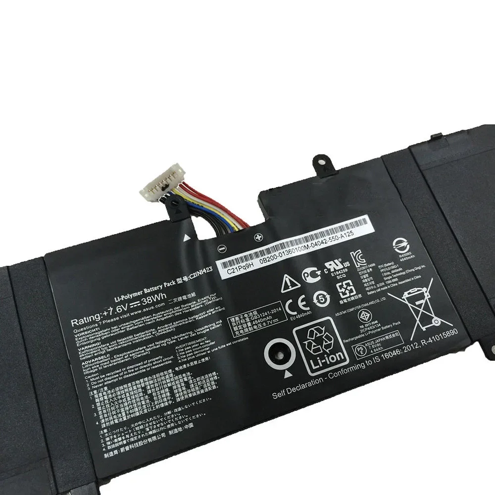 C21N1423 7.6V 38Wh Original Laptop Battery for Asus F302LA F302LJ F302UA R301LA R301LJ R301UA