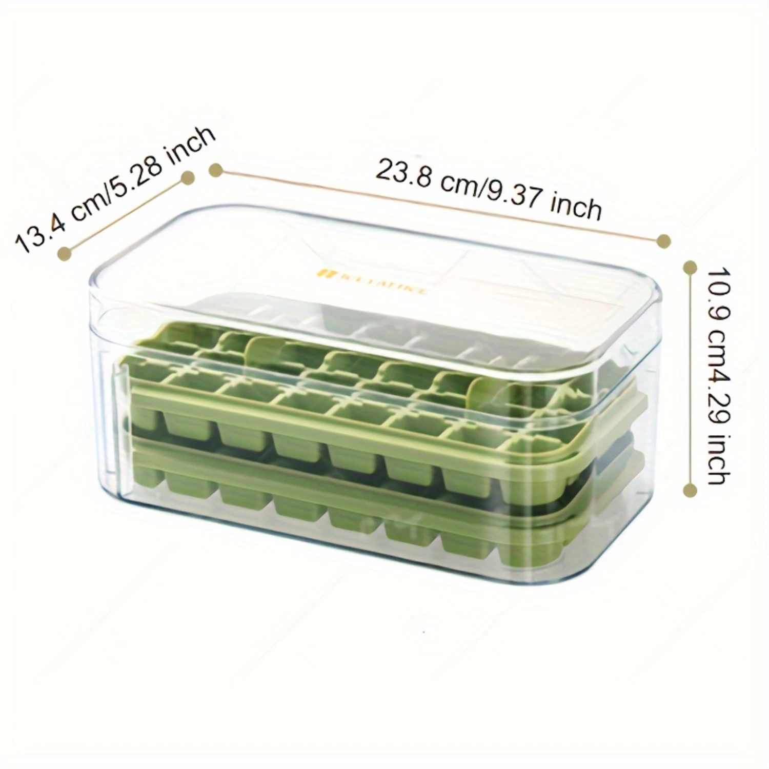 1 個 32 グリッドシリコンアイスキューブ型とトレイセット、簡単にリリースできる省スペース設計、冷凍、ウィスキー、カクテル用 - 食品グレード