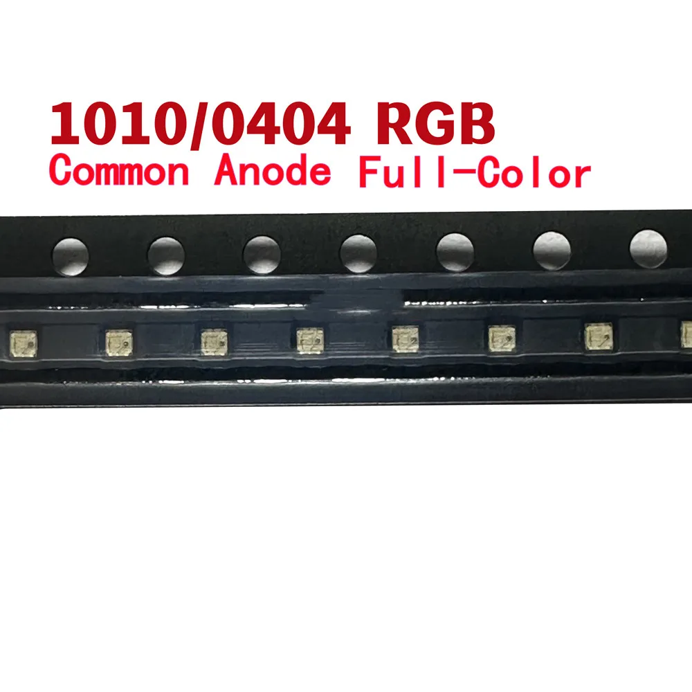 100 Uds. Cuentas LED a todo Color SMD 0402 RGB de alto brillo 1010 RGB cuentas LED de 7 colores 0404 rojo-verde-azul (RGB) cuentas LED de 3 colores