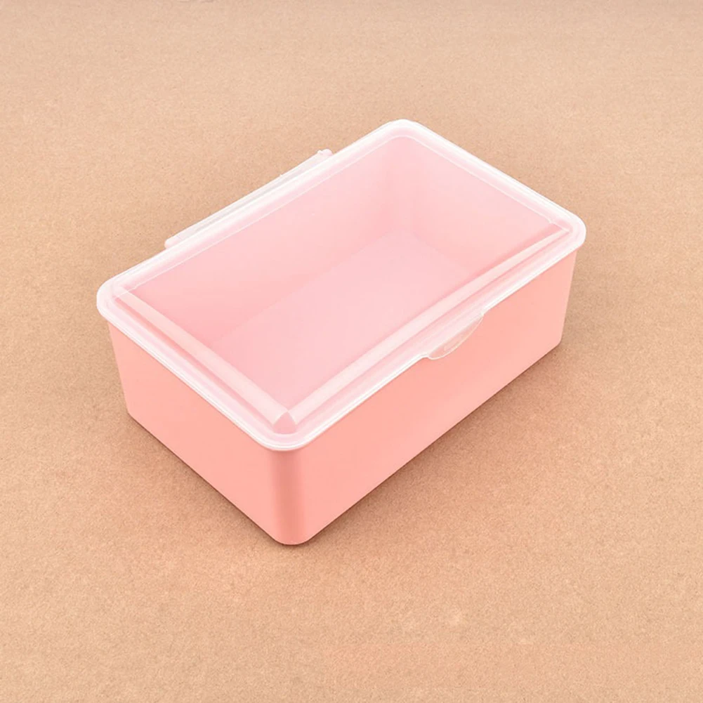 Pink Plastic Storage Box Screw Holder Case Organizer Jewelry Beads Container Ornament Electronic Component Packaging Case