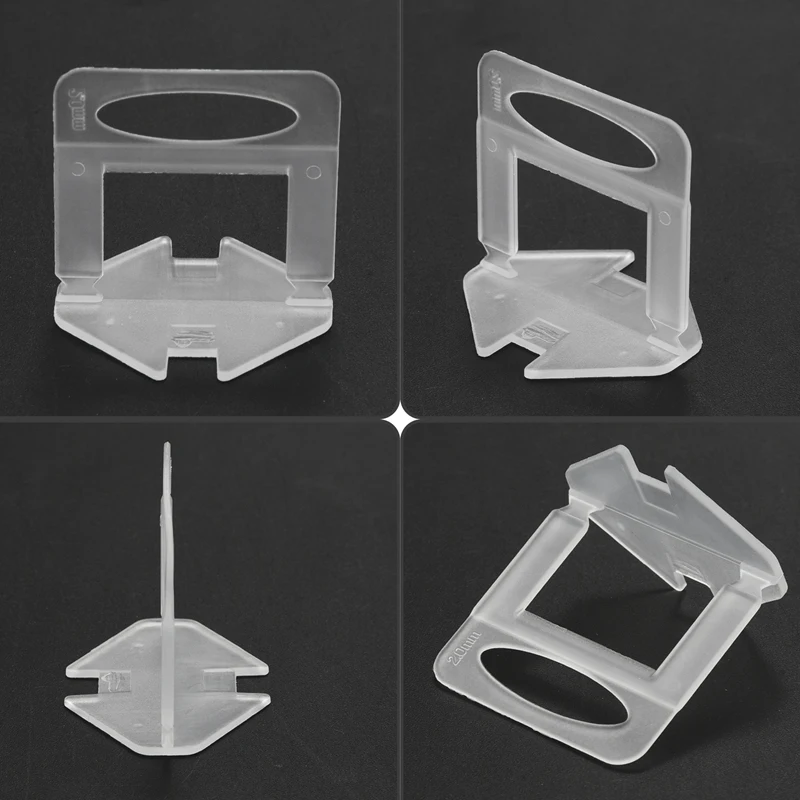 401Pcs Tile Leveling System 2Mm 300Pcs Clips+100Pcs Wedges +1Piece Plier Plastic Tiling Tools Tile Spacer-AT30