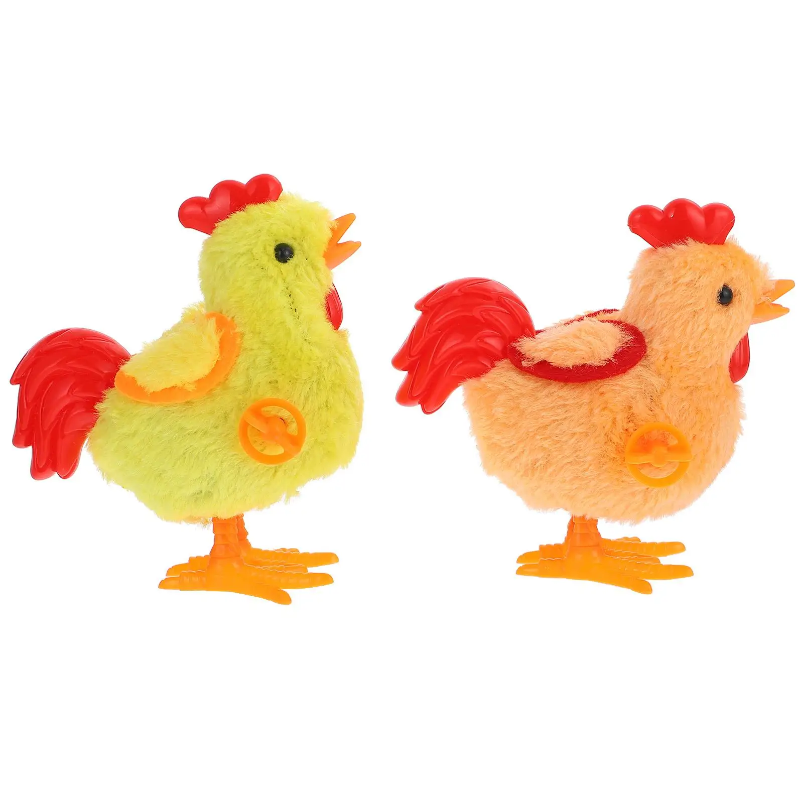 

2Pcs Mini Chicken Toys Plastic Easter Decor Prop Kids Gifts Baby Chicks Child Fun Photography Props Spring Toys