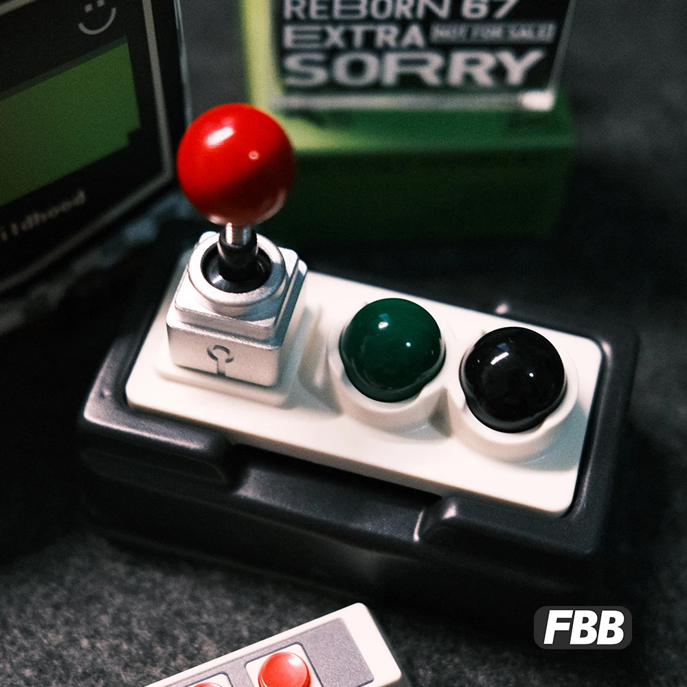 Металлическая рокерная клавиатура FBB с ЧПУ, индивидуальная механическая клавиатура, игровая консоль, сделай сам, подарок бойфренду