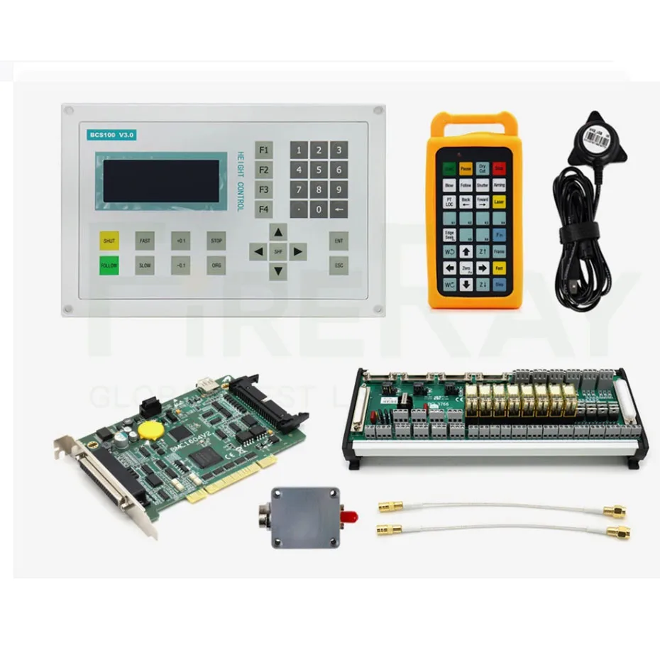 Laser cutting machine controller fiber optic Baichu system FSCUT200C+Raytools BM110 automatic laser cutting head