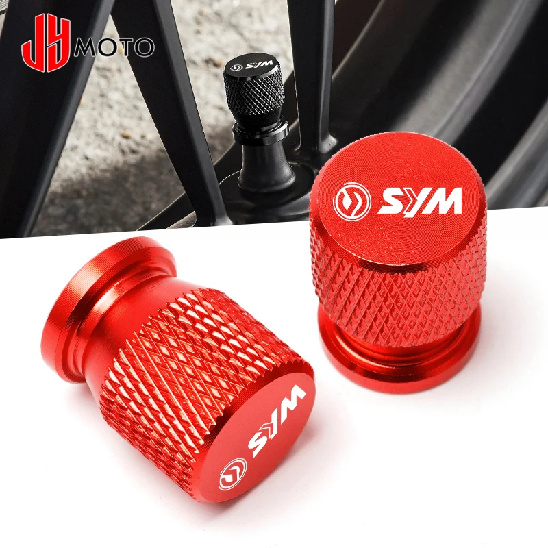 Logo SYM Wheel Tire Valve caps cover For SYM JOYMAX Z 125/250/300 MAXSYM 400i 600i TL500 CRUiSYM 300 GTS 300i T2 T3 Joyride 200