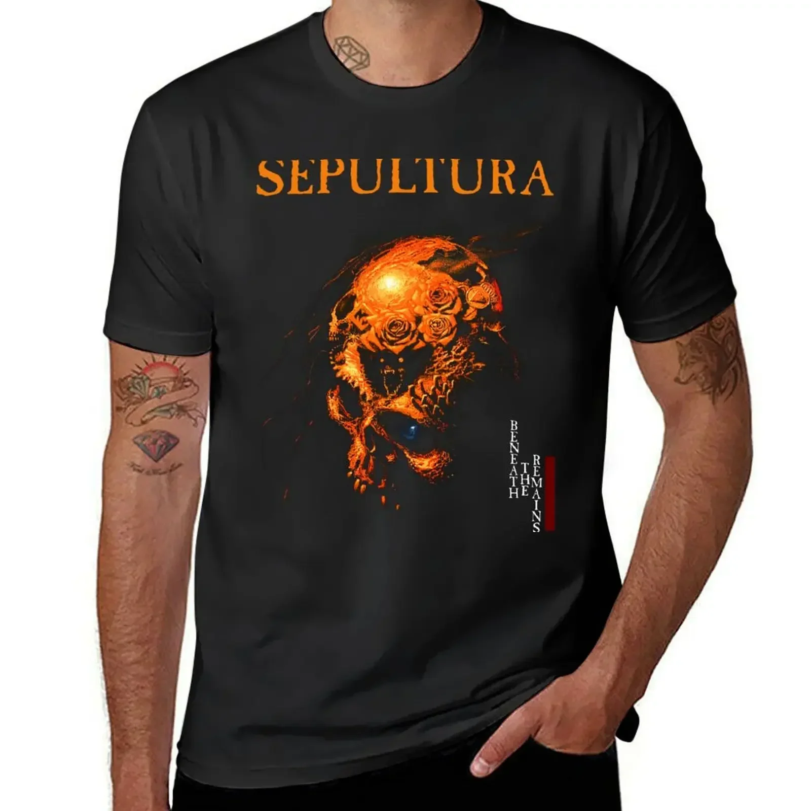 Beneath the Reains by Sepultura - Classic Old School Brazillian Death/Thrash Metal T-Shirt funnys Blouse Men's t shirts