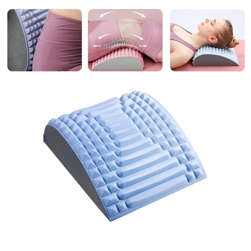 

Neck & Back Stretcher Eck Lumbar Support Massager For Neck Waist Back, Sciatica, Herniated Disc Pain Relief Massage Relaxation