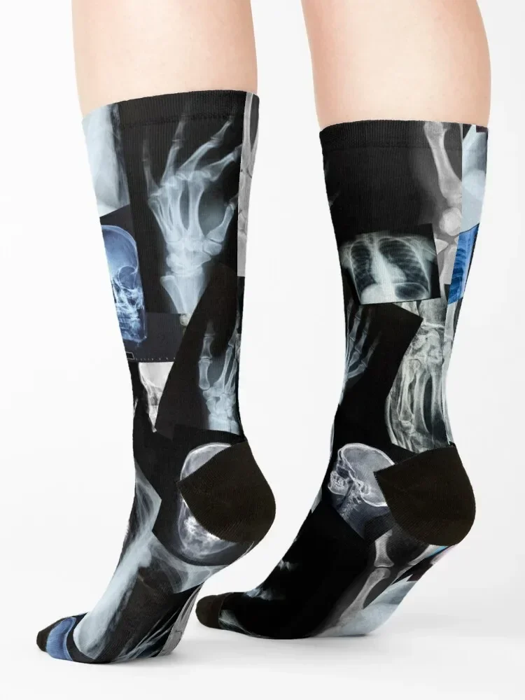 X Ray Pattern - Human Anatomy Socks Climbing ankle fashionable cotton Socks For Girls Men's