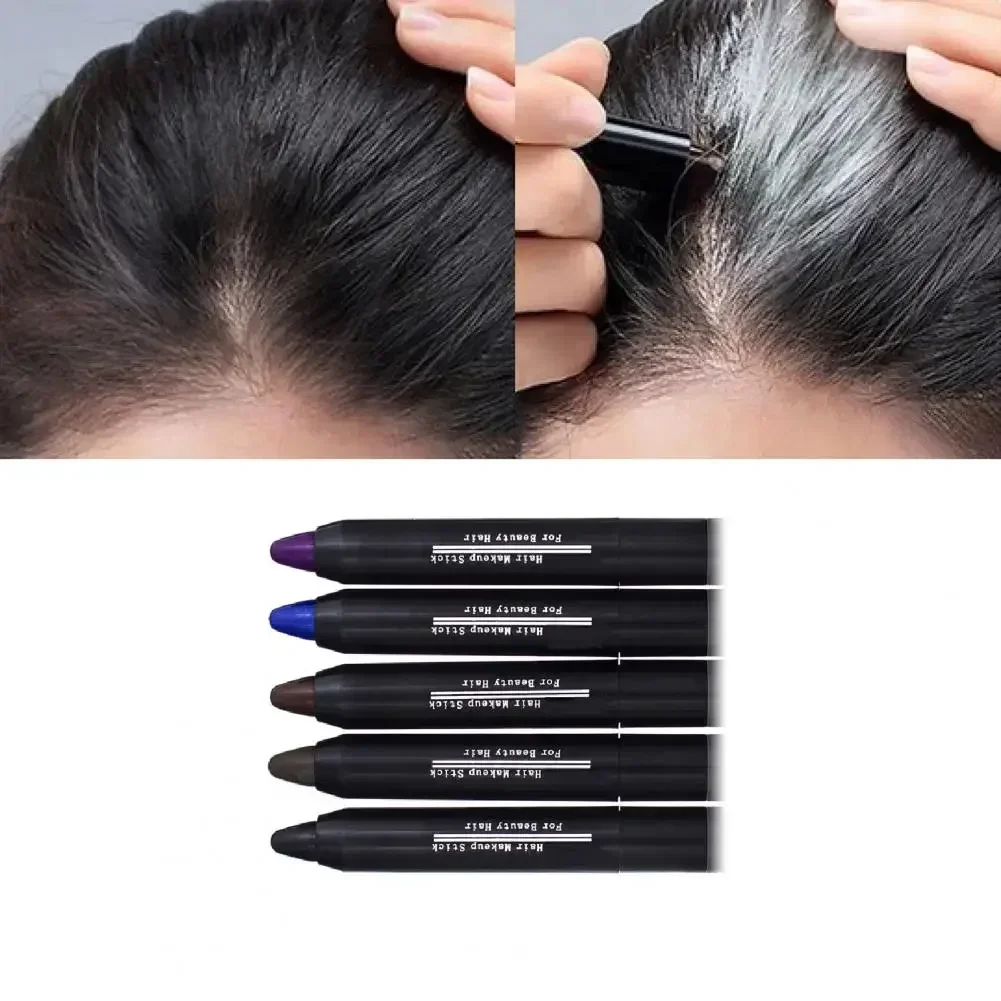 One-Time Hair Dye Pen Instant Gray Root Coverage Hair Color Cream Stick Pen Fast Temporary Cover Up White Hair Cabello