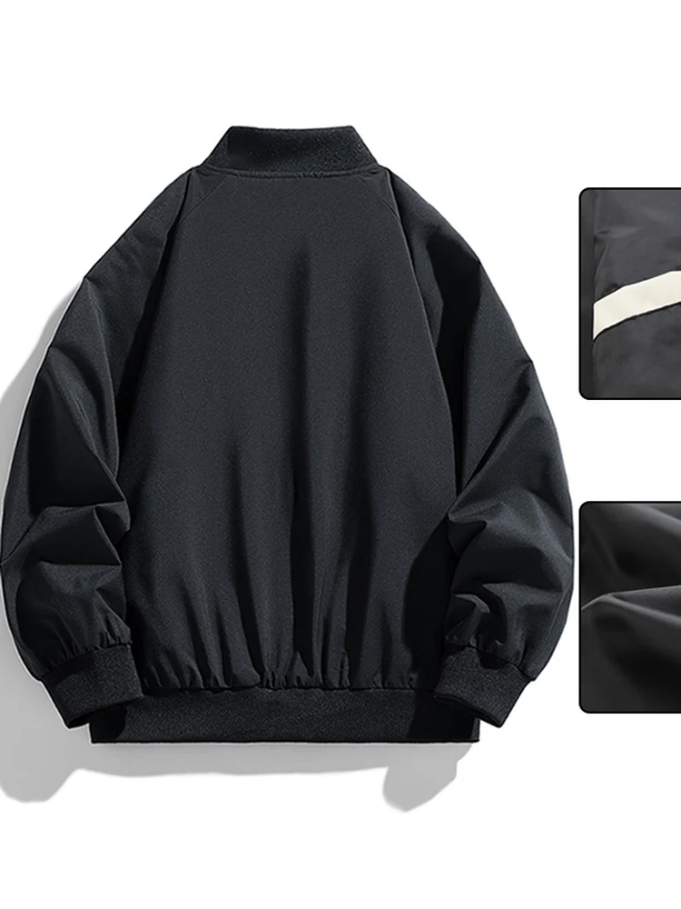 

Мужская свободная повседневная универсальная бейсбольная куртка American Sle Pilot Jaet, модный городской наряд, полиэфирное волокно, против морщин