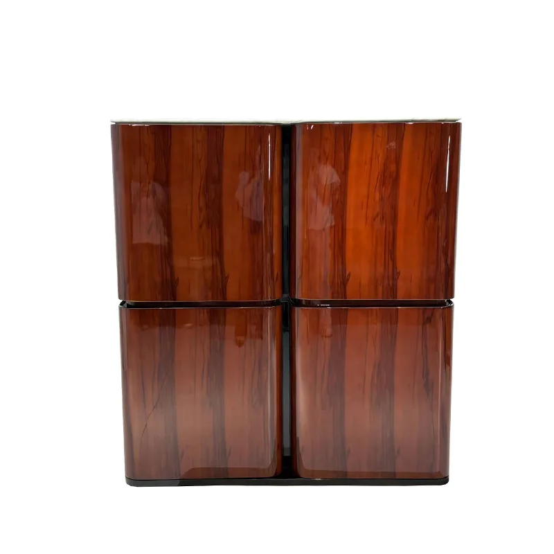 Solid wood luxury wine cabinet, Italian villa luxury living room creative cabinet