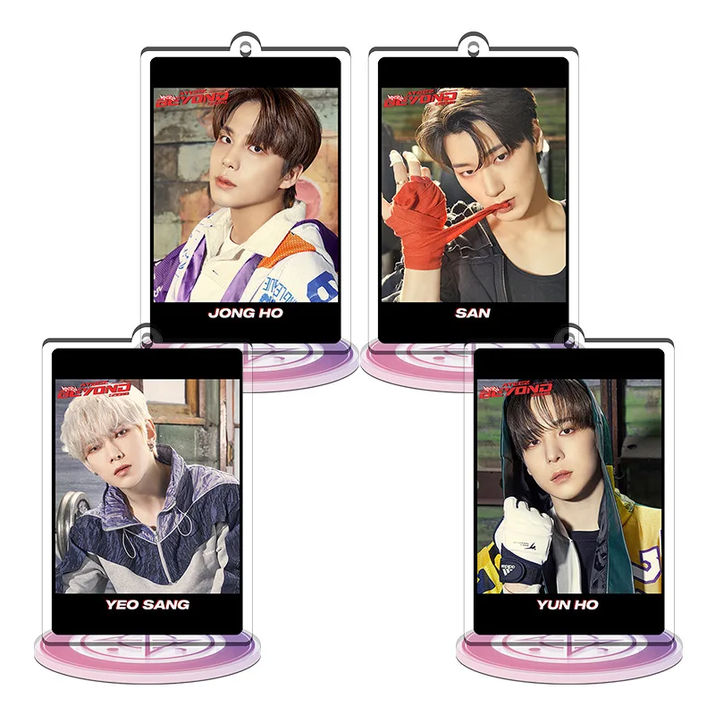 Imagem -04 - Kpop Ateez hd Carrinho de Acrílico Impresso Foto Figuras pé Desktop Suporte Decorativo San Jongho Yunho Yeosang Fãs Coleção Presente