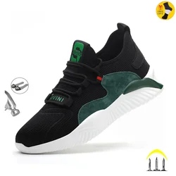 Scarpe indistruttibili scarpe da lavoro antinfortunistiche da uomo con puntale in acciaio stivali antiforatura Sneakers traspiranti leggere Dropshipping