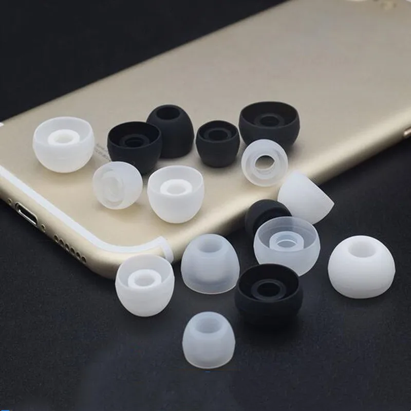 100Pcs Silicone Ear Tips, Ear Buds Earphone Replacement, Ear pads Covers Ear Gels for Huawei Xiaomi In-ear Earphone Accessories