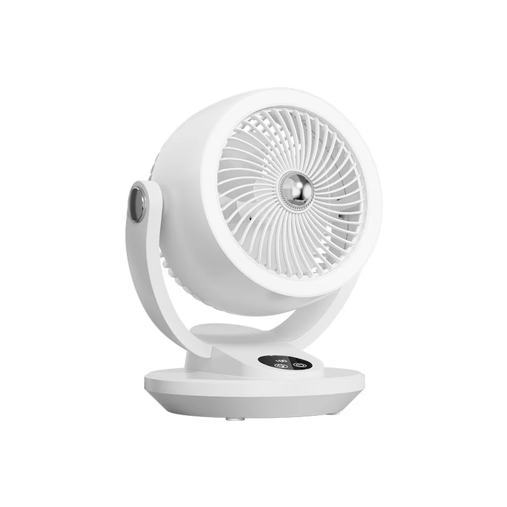 5 USB Rechargeable Desk Fan with Quiet Brushless Technology 120 Degree Air Circulation and LED Battery Indicator