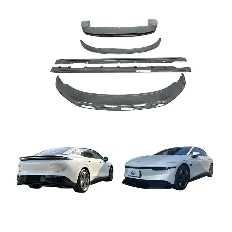 Runde New Arrival Carbon Fiber Body Kit For ZEEKR 007 Body Kit Carbon Fiber Front Lip Side Skirts Rear Diffuser Spoiler