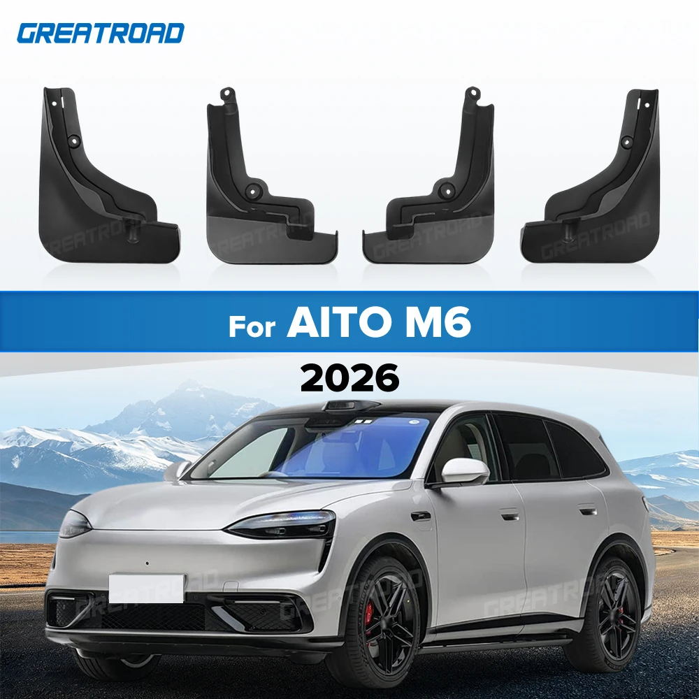 For AITO M6 2026 Fender Mudflaps Splash Guards Mudguards Mud Flaps car Accessories